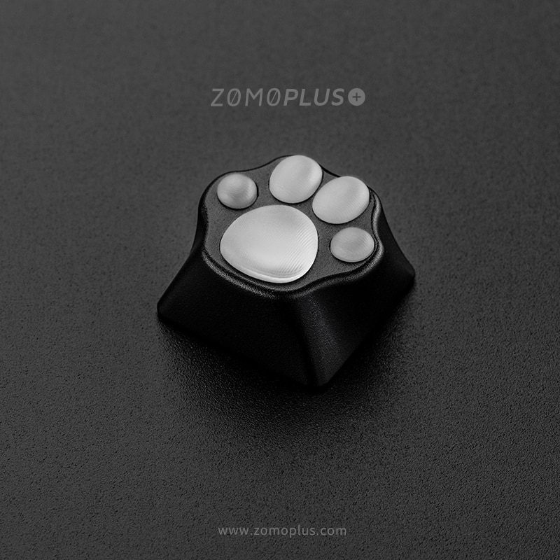 zomo Aluminum & Silicone Kitty Paw back lit Artisan Keycap cat pad CNC anodized aluminum body Compatible with Cherry MX switches