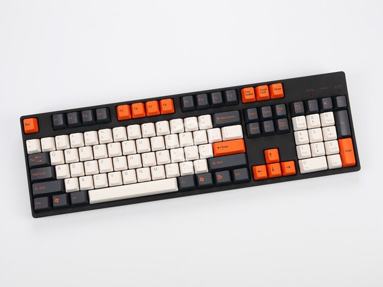 taihao abs double shot keycaps for diy gaming mechanical keyboard color of carbon pulse Captain America grey white