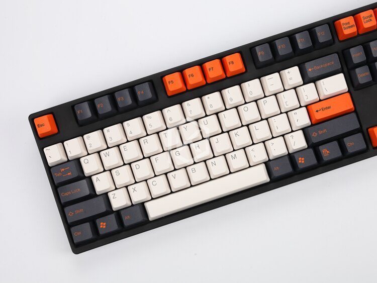 taihao abs double shot keycaps for diy gaming mechanical keyboard color of carbon pulse Captain America grey white