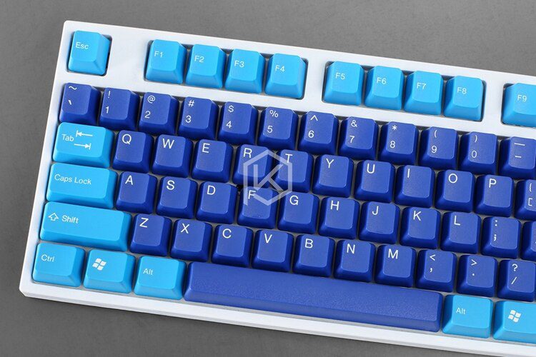 taihao abs double shot keycaps for diy gaming mechanical keyboard color of wangziru blue white grey red orange purple