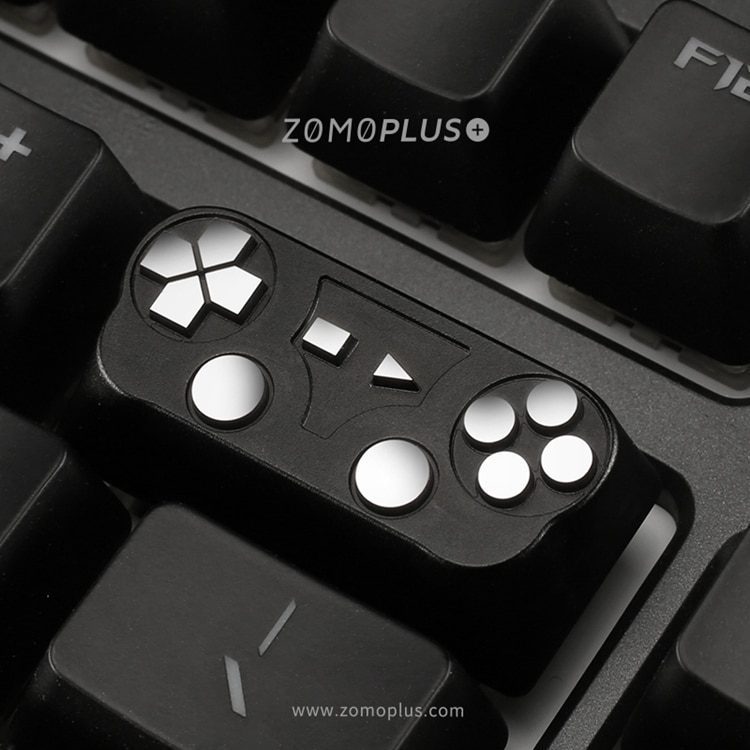 ZOMO PLUS 3D Printed Resin Silicone Cat Paw Keycap ABS & Silicon Artisan Keycap for Mechanical Keyboard Cyan Pink Sakura