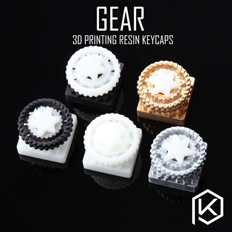 Novelty Shine Through Keycaps 3d printed print printing pla monster custom mechanical keyboards light Cherry MX compatible