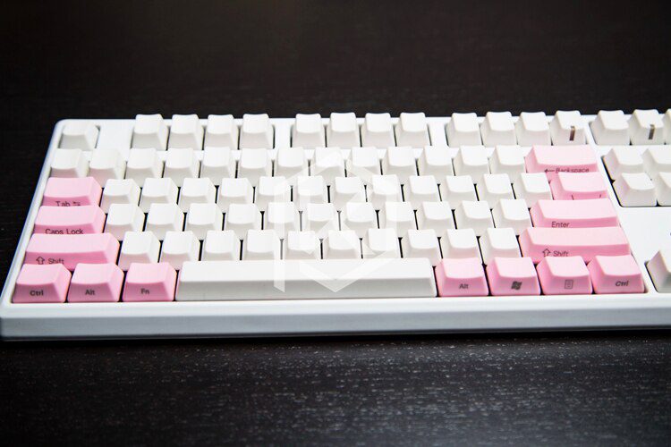 PBT modifier Keycaps 14 Keys in OEM Profile With Cherry MX Stems front printed top printed legend red black blue purple pink