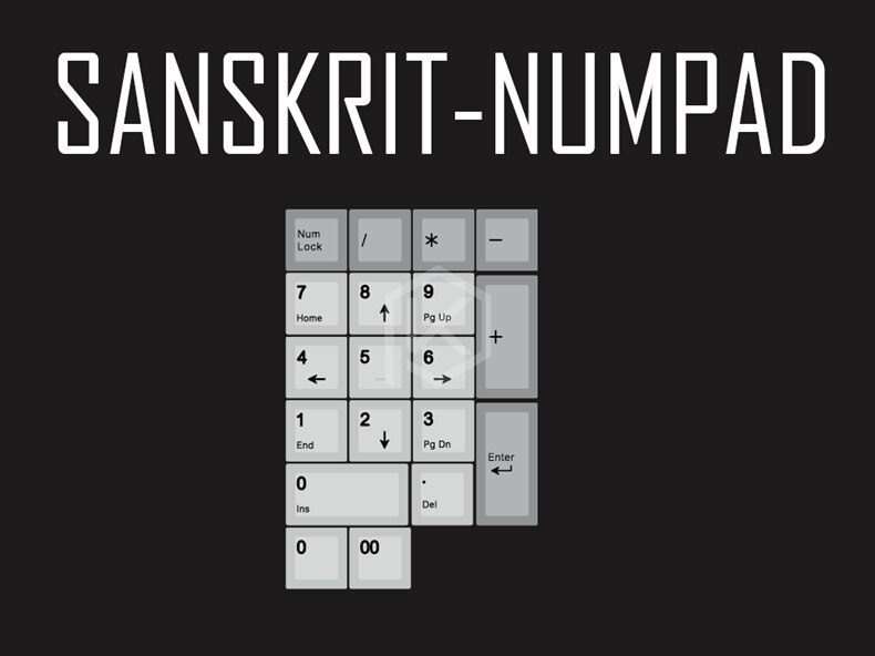 Sanskrit Numpad x1