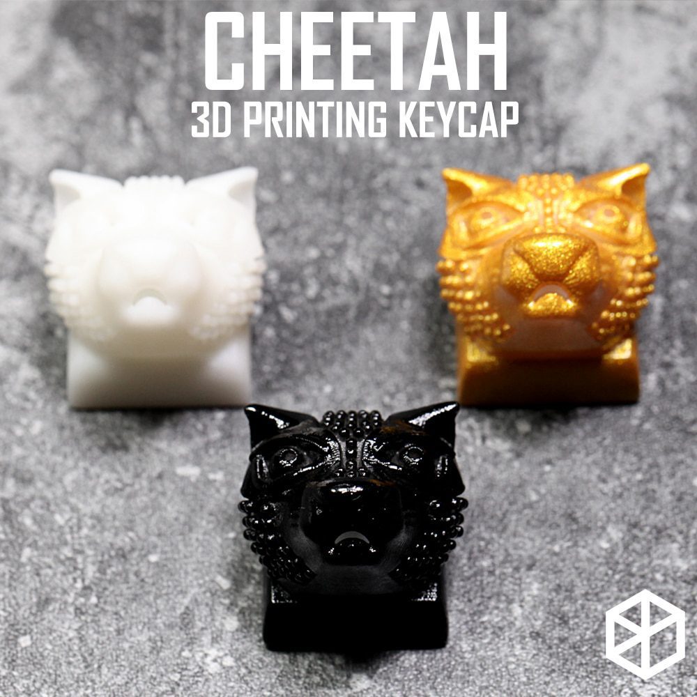 Novelty Shine Through Keycaps 3d printed print printing pla gear turbo custom mechanical keyboards light Cherry MX compatible