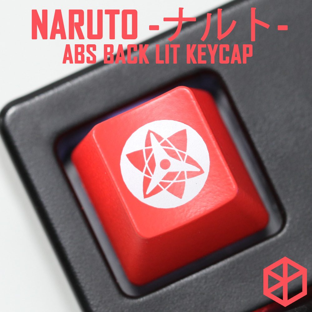 Novelty Shine Through Keycaps ABS Etched back lit black red r1 ESC FXXK Gan Shit