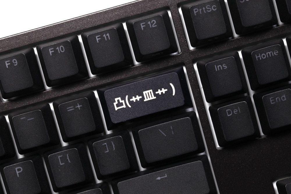 Novelty cherry profile dip dye pbt keycap for mechanical keyboard laser etched emoj kaomoji fxxk backspace black red blue