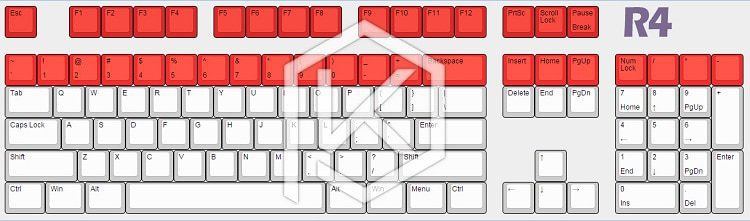 Novelty Shine Through Keycaps ABS Etched, Shine-Through pixel heart black red custom mechanical keyboards light oem profile