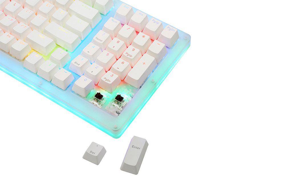 Womier 98 key K98 Mechanical Keyboard 98 PCB CASE hot swappable switch support lighting effects with RGB switch led