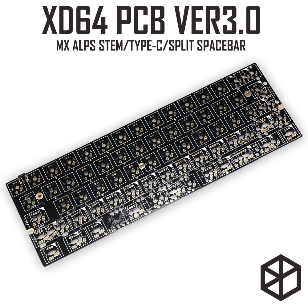 60% Aluminum Mechanical Keyboard carbon fiber plate support xd60 xd64 3.0 v3.0 gh60 support split spacebar 3u spacebar