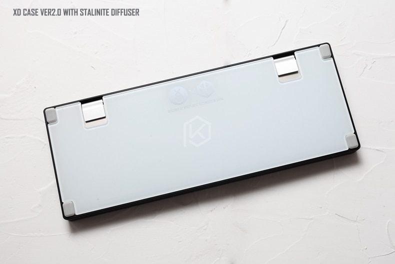 Anodized Aluminium case for xd60 xd64 60% custom keyboard acrylic panels acrylic diffuser gh60 xd64 xd60 60% rotatable supporter