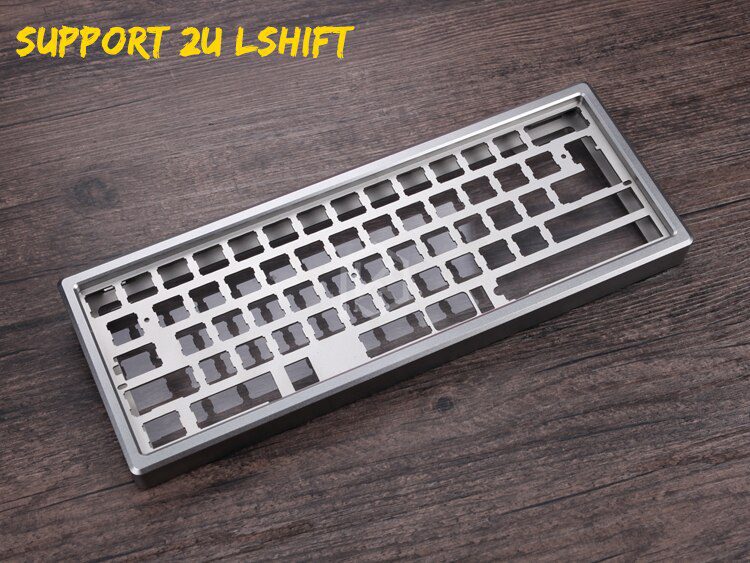 Anodized Aluminium case for xd60 xd64 60% custom keyboard acrylic panels acrylic diffuser gh60 xd64 xd60 60% rotatable supporter