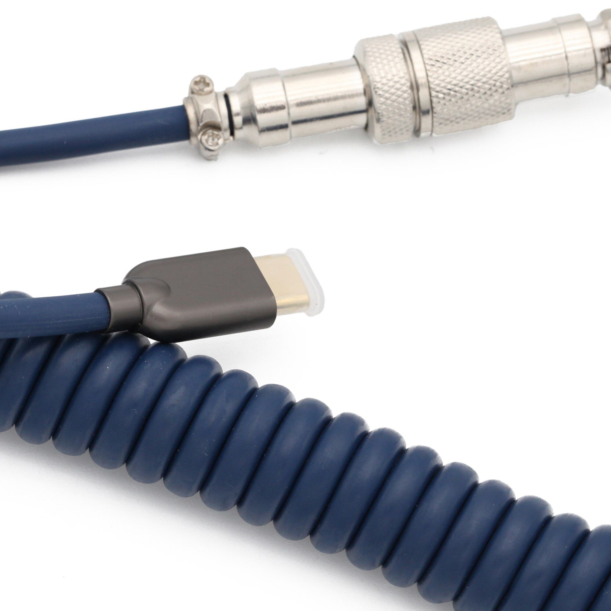 mStone Space Cable Aviator Custom usb c port type c coiled Cable wire for Mechanical Keyboard GH60 USB cable PU material