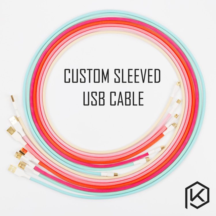 Colored sleeved Nylon USB Cable mini USB port Gold-plated connectors 1.2m length 6 colors blue pink purple orange beige cyan