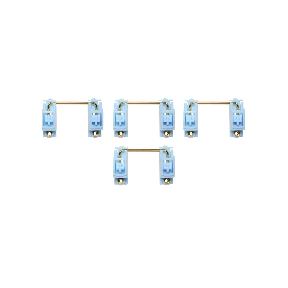 GKs Transparent Gold Plated Pcb screw in Stabilizer for Custom Mechanical Keyboard gh60 xd64 xd84 6.25x 2x 7x xd96 xd87 blue