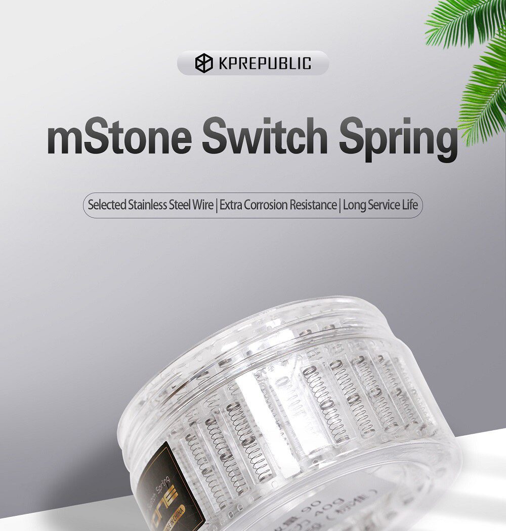 mStone Switch Spring 35g 40g 45g 50g 55g 60g 62g 67g 75g 80g Custom Cherry MX Long Edition 2 Stages 3 Stages Independent packing