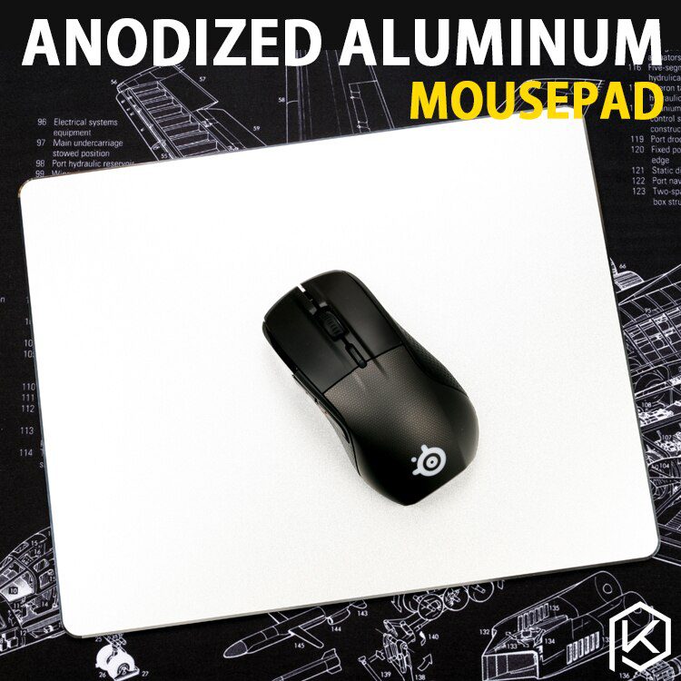 Aluminum alloy mousepad Gaming Mat Mouse with free gift tablet support with Non-Slip Rubber Bottom Mouse Pad anti slip Mousepad