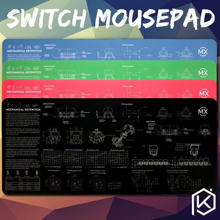 Mechanical keyboard Switch Mousepad cherry 900 400 4 mm non Stitched Edges Soft/Rubber High quality