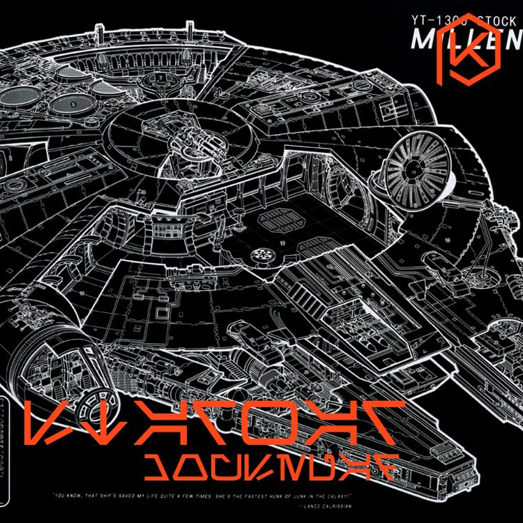 Mechanical keyboard Millennium Falcon Mousepad 900 400 4 mm non Stitched Edges Soft/Rubber High quality YT-1300