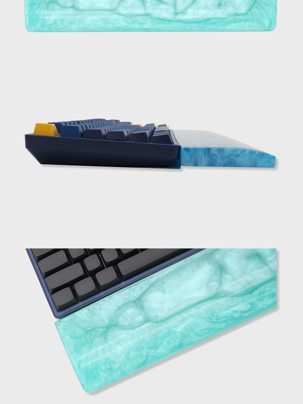 LOOP Resin Wrist Rest Handmade Wrist with Rubber feet for mechanical keyboards gh60 xd60 xd64 60% Poker 87