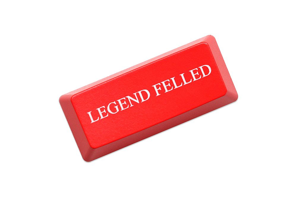 Novelty Shine Through Keycaps Elden Symbols ABS Laser Etched back lit black red ESC Enter Backspace God Slain  Legend Felled