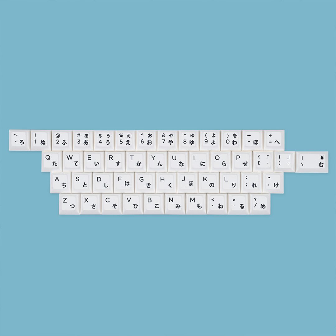 KBDfans KAT BOW 226 White PBT Dye-Sub Keycaps Set For MX Mechanical Keyboard 61/63/67/68/84/87/104 Layout