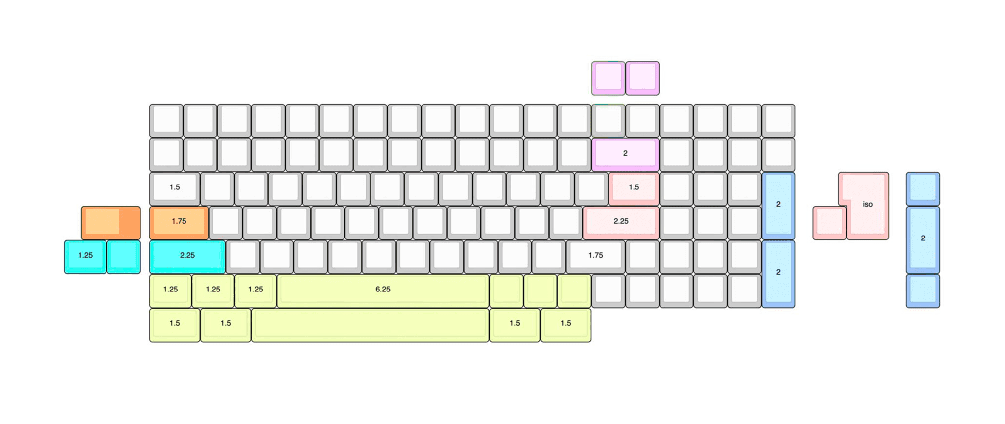 KBDfans Tofu96 Mechanical Keyboard DIY KIT