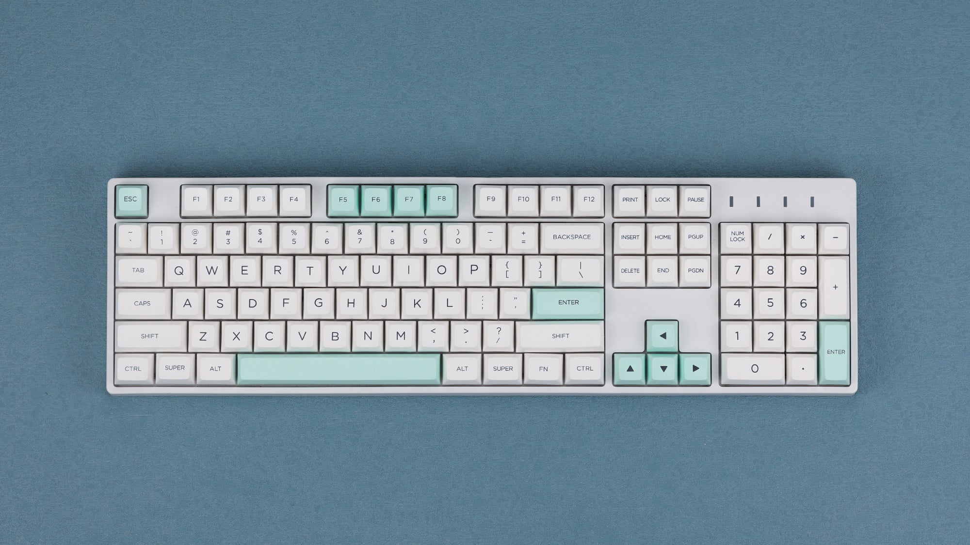 OSA Simple White PBT Dye-Sub Keycaps Set PBT M aterial 152 keys Compatible With Cherry MX switches and MX-style clones