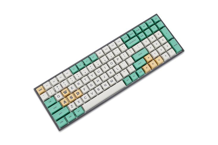 green keyboard